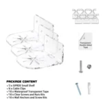 3pcs / Set Acrylic Wall Mount Bracket For Baby Monitor / Safety Camera / Speaker - Image 3