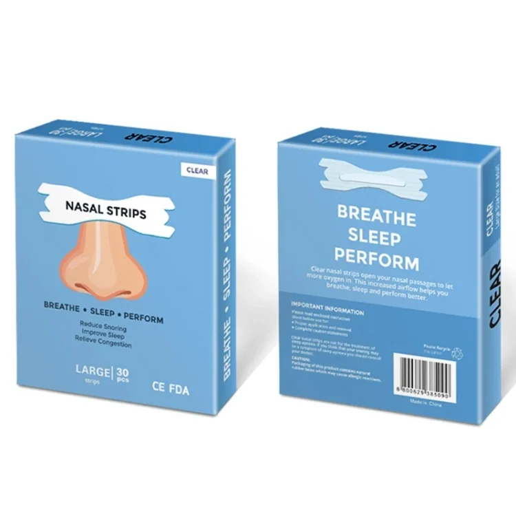 TBD06053930_5.webp 30pcs /Pack Transparent Nasal Strips To Improve Sleep, Reduce Snoring 66x19mm - Image 6