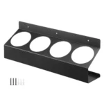 4 Can Capacity Wall Mounted Metal Spray Can Holder For Garage Enclosed Trailer Shop Workspace Storage