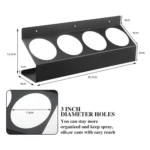 4 Can Capacity Wall Mounted Metal Spray Can Holder For Garage Enclosed Trailer Shop Workspace Storage - Image 3