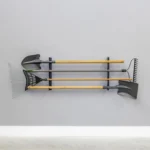 2pcs / Set Garden Patio Tools Organizing Storage Metal Wall Mounted Shelf - Image 4