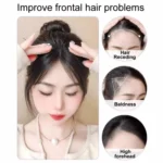 Ladies Hair Volume Enlargement Fluffy Simulation Bangs Wig Piece - Image 3