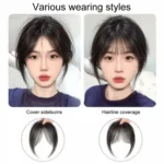 Ladies Hair Volume Enlargement Fluffy Simulation Bangs Wig Piece - Image 4
