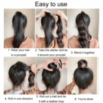 Self-Tying Ball-Head Wig Hair Bundle Simulation Hair Bands - Image 5