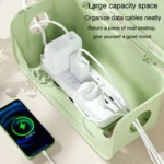 Desktop Cable Storage Box Power Cable Charger Storage Case Dustproof Waterproof Socket Organizer - Image 5