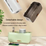 Desktop Cable Storage Box Power Cable Charger Storage Case Dustproof Waterproof Socket Organizer - Image 7