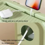 Desktop Cable Storage Box Power Cable Charger Storage Case Dustproof Waterproof Socket Organizer - Image 9