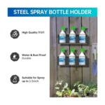 Wall Mounted Metal Double Hole Spray Can Holder For Garage Spray Can Storage - Image 4