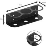 Wall Mounted Metal Three Hole Spray Can Holder For Garage Spray Can Storage - Image 3