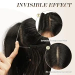 Fishing Line Hair Curtain Long Curly Wig Seamless Hair Extension - Image 6