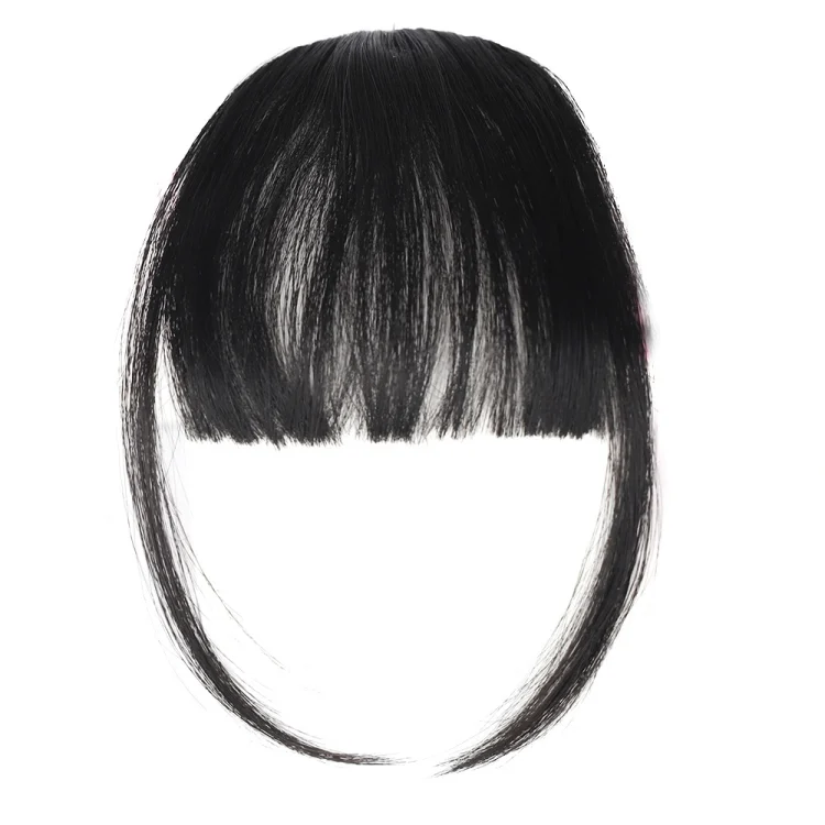 Chemical Fiber Wigs Thin Air Bangs Clip-on Wigs