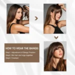 Chemical Fiber Wigs Thin Air Bangs Clip-on Wigs - Image 6
