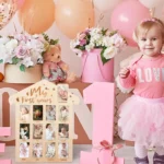 Wooden Newborn Baby Milestone Memorial Photo Frame Baby Stand Monthly Plaque Craft Ornament - Image 6