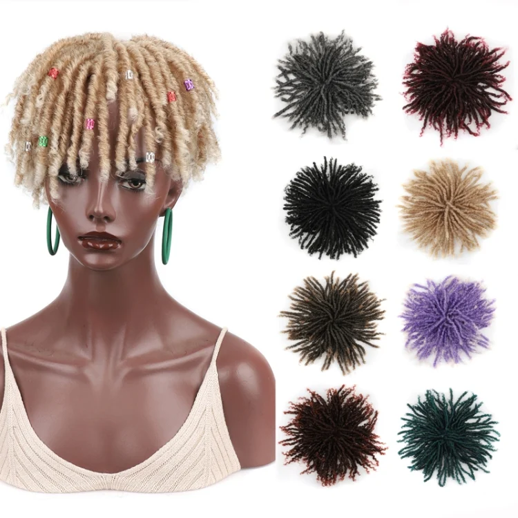 TBD06054006_B1.webp Personalized Hollow Curl Hip Hop Short Hair Dirty Braid Wig Blocks - Image 2