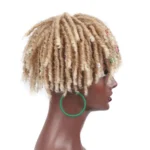 Personalized Hollow Curl Hip Hop Short Hair Dirty Braid Wig Blocks - Image 3