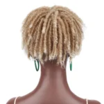 Personalized Hollow Curl Hip Hop Short Hair Dirty Braid Wig Blocks - Image 4