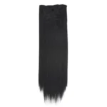 7pcs / Set Clips Long Straight Hair Extension Pieces 16 Clips Chemical Fiber Wigs