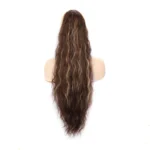 Ladies Extended Woolly Curly Rope Pulling Mesh Ponytail Wig - Image 2