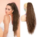 Ladies Extended Woolly Curly Rope Pulling Mesh Ponytail Wig - Image 5