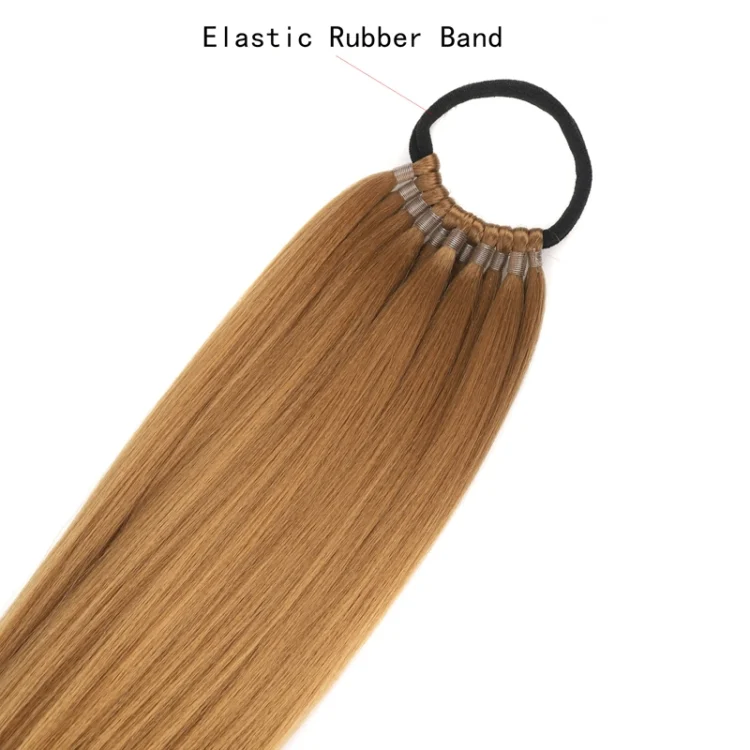 TBD06054032_B3.webp Ladies 24inch Fluffy Long Straight Hair Ponytail Wig - Image 4