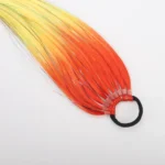 24 inch 9 Strands Chemical Fiber Colorful Hair Ring Dirty Braid Long Ponytail Wig - Image 4
