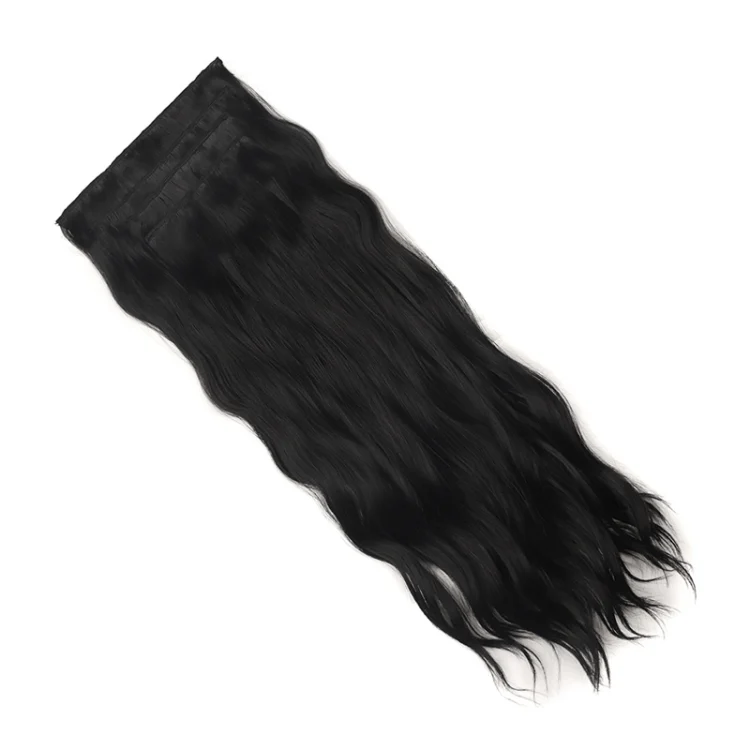 4pcs / Set Ladies Clip Hairstyle Water Wave Long Curly Hair Extensions Wig Pieces