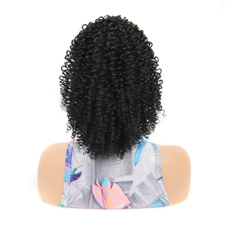 Ladies Fluffy Short Small Curly Ponytail Wig