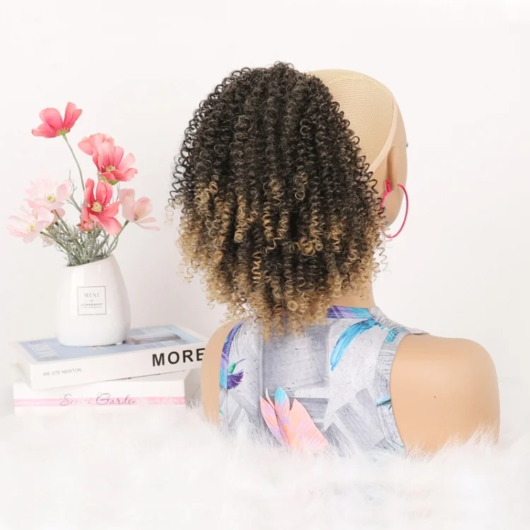 TBD06054054_B1.webp Ladies Fluffy Short Small Curly Ponytail Wig - Image 2