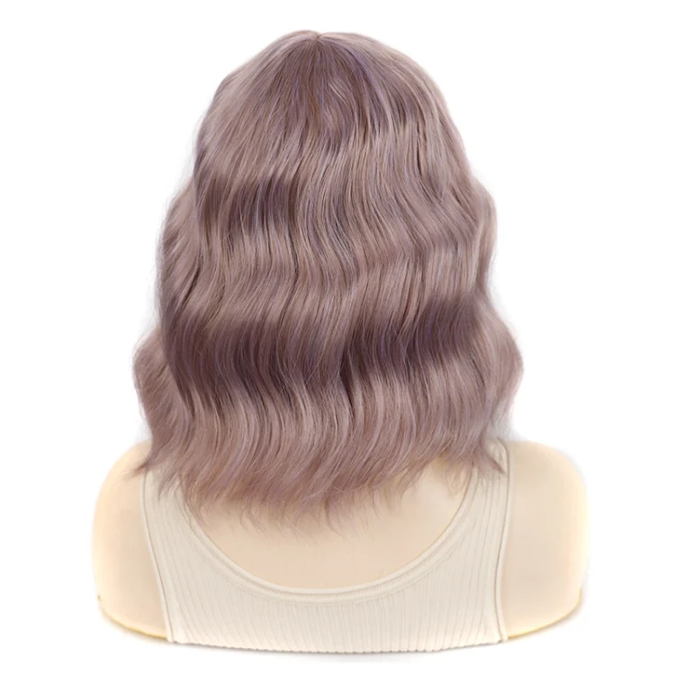 TBD06054101_B3.webp Water Wave Ripple Short Curly Hair With Bangs Fluffy Wig Headcovers - Image 4