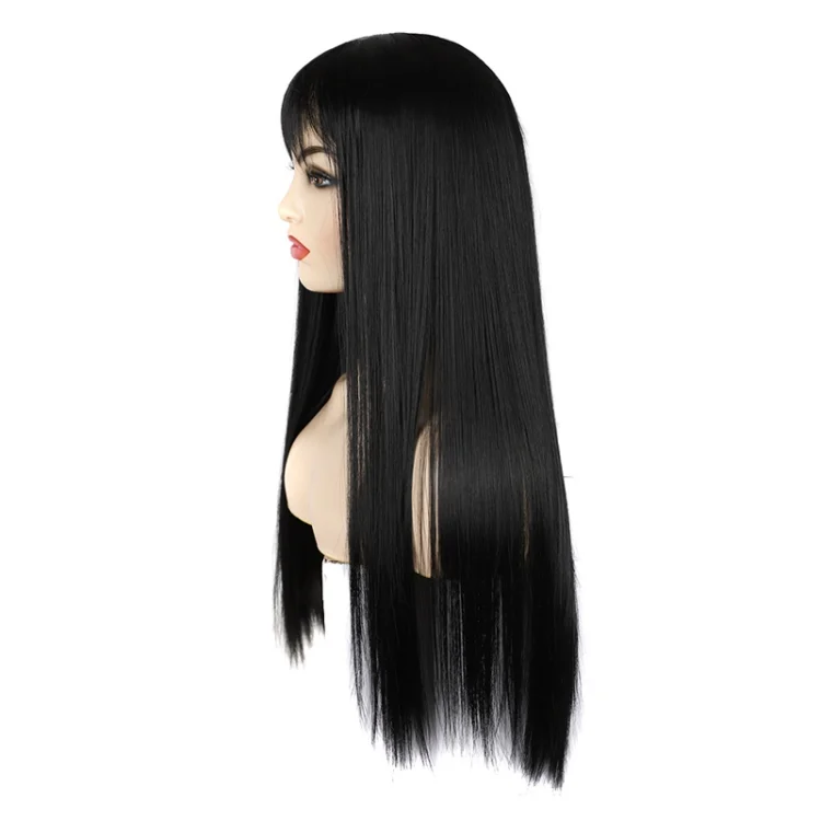 TBD06054118_B2.webp Dynamic Long Straight Hair With Messy Bangs Wig Headcover - Image 3
