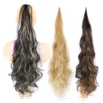Ladies Wrap Around Magic Wand Ponytail Long Curly Wig - Image 2