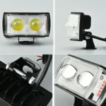 Motorcycle LED Spotlight External Mini Lens High Brightness Flash Headlight Driving Fog Lamps - Image 5