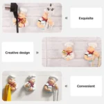 Home Cartoon Chef Power Cord Organizer Kitchen Storage Powerful Sticky Hooks - Image 3