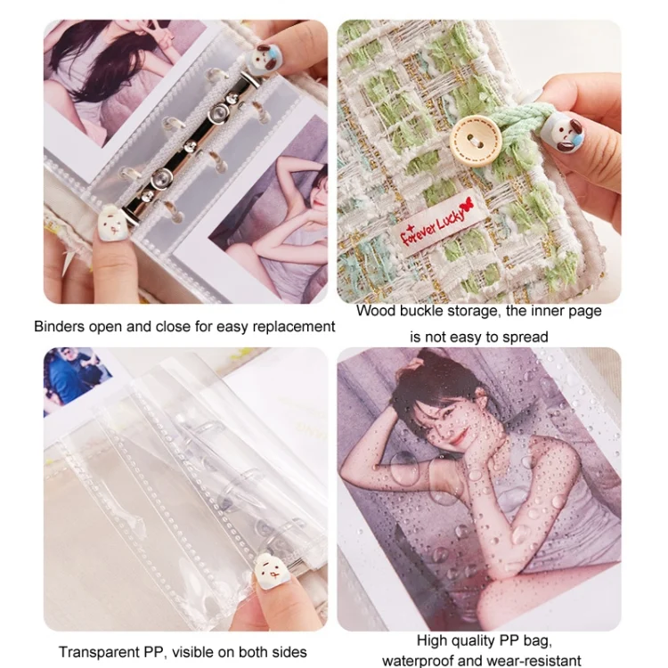 TBD06054167_B3.webp 20 Loose-Leaf Storage Card Book Mini 3 Inch Photo Album - Image 4