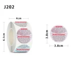 1.5 Inch Round Warning Label Packaging Sticker - Image 5