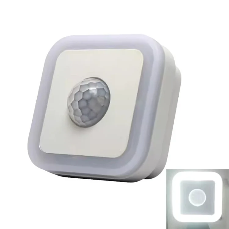 Home LED Human Auto Sensor Night Light Plug-In Wiring-Free Staircase Corridor Aisle Light, US Plug