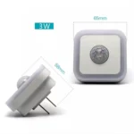 Home LED Human Auto Sensor Night Light Plug-In Wiring-Free Staircase Corridor Aisle Light, US Plug - Image 3