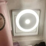 LED Human Body Sensor Light Smart Light Control Infrared Plug- in Night Lamp Floor Bedroom Lamp, US Plug - Image 2