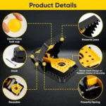 4pcs /Box Plastic Mousetrap Reusable Instant Kill Traps for Mouse Rat - Image 5