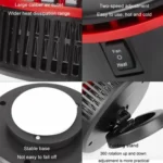 12V Car Heater 360 Adjustable Defogging Defrosting Heating Fan Heating Cooling Function Windscreen Defroster Demister - Image 12