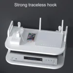 Living Room Projector Holder Home Wall-Mounted No-Punch Hollowing Set-Top Box Shelf - Image 6