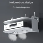 Living Room Projector Holder Home Wall-Mounted No-Punch Hollowing Set-Top Box Shelf - Image 8
