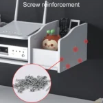 Living Room Projector Holder Home Wall-Mounted No-Punch Hollowing Set-Top Box Shelf - Image 10