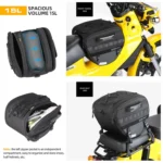 Rhinowalk MTR5001 15L Scooter Front Bag Large Capacity Curved Beam Motorcycle Rear Seat Bag - Image 5