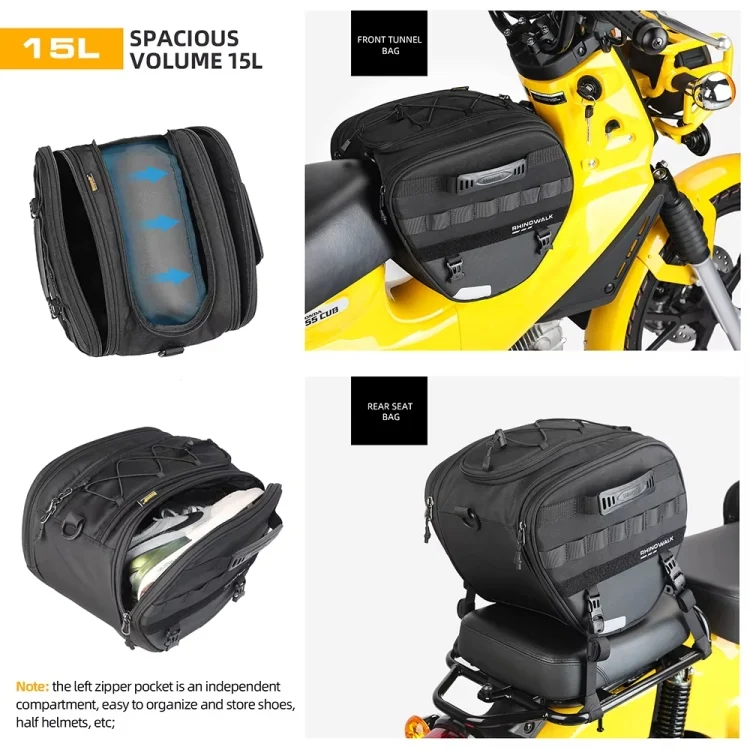 TBD06054359_B4.webp Rhinowalk MTR5001 15L Scooter Front Bag Large Capacity Curved Beam Motorcycle Rear Seat Bag - Image 5