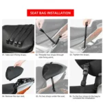 Rhinowalk MTR5001 15L Scooter Front Bag Large Capacity Curved Beam Motorcycle Rear Seat Bag - Image 10