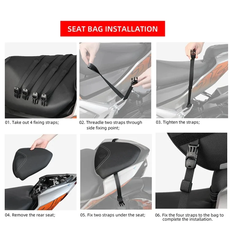 TBD06054359_B9.webp Rhinowalk MTR5001 15L Scooter Front Bag Large Capacity Curved Beam Motorcycle Rear Seat Bag - Image 10