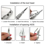 7 In 1 Leather Edge Presser Groove Cutter Edge Trimmer - Image 7