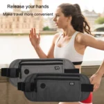 Sports Running Waist Pack Outdoor Fitness Large Capacity RFID Blocking Wallet Waterproof Phone Waist Bag - Image 12