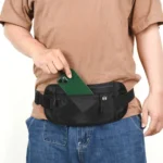 Sports Running Waist Pack Outdoor Fitness Large Capacity RFID Blocking Wallet Waterproof Phone Waist Bag - Image 13
